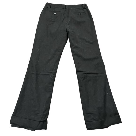 Banana Republic Women's Black Wool Dress Pants Size 10 Cuffed Bootcut Career Y2K - Picture 8 of 16
